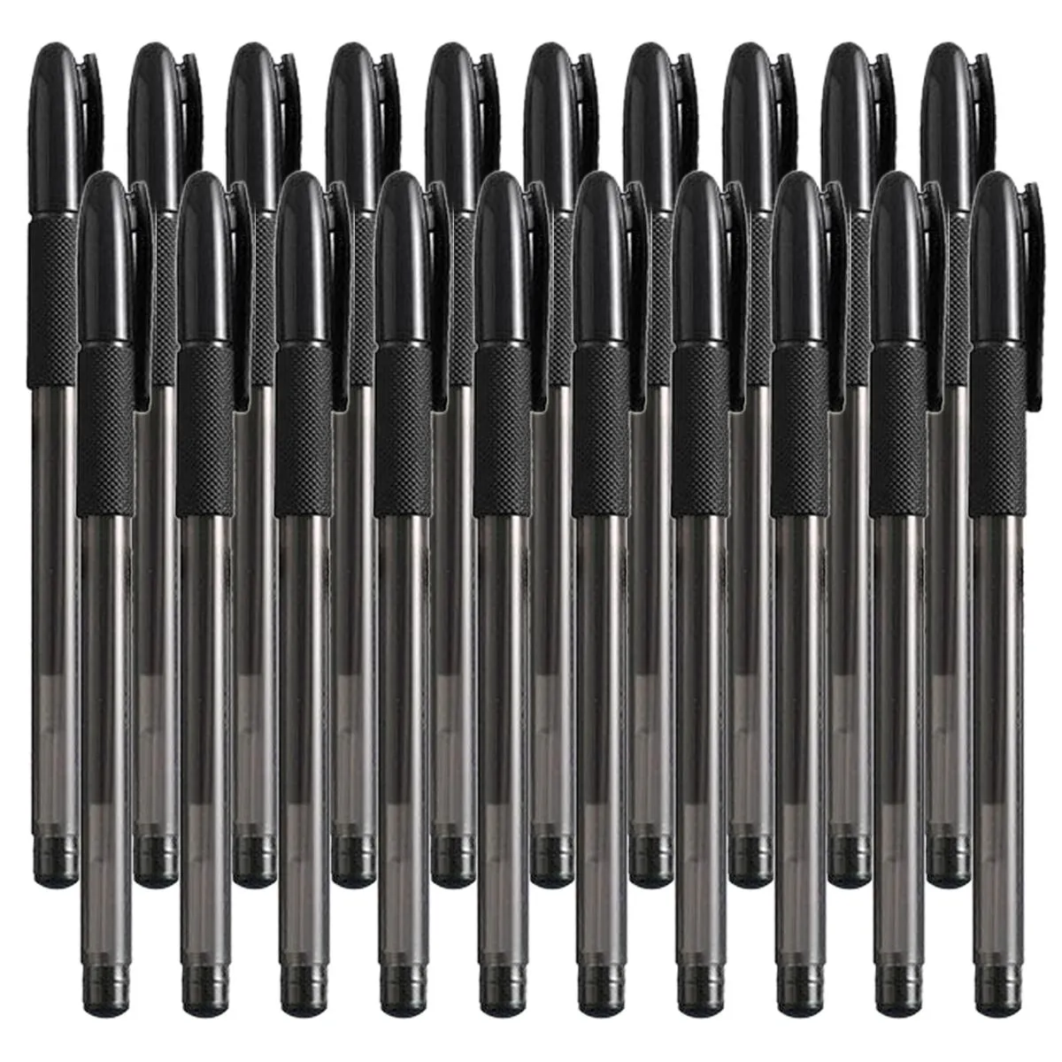 20Pcs Gel Pens 0.7mm Ball Point Pens Black Ink Smooth Writing Pens