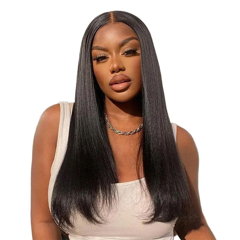 VSP Straight Glueless Brazilian Human Hair Wig 13x4 Lace Front Wig 16-24Inch