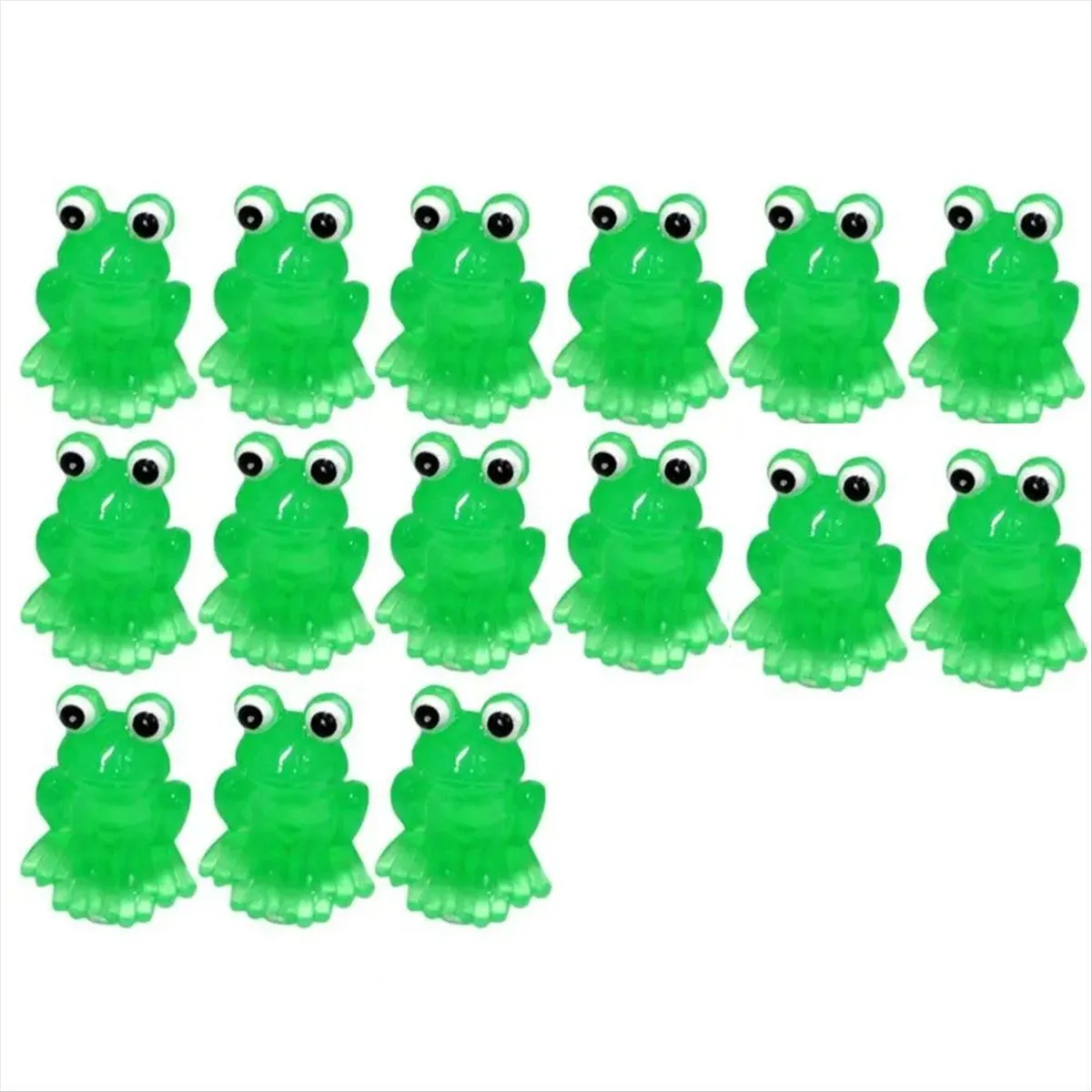 Luminous Mini Frogs Glow in the Dark Miniature Figurines B