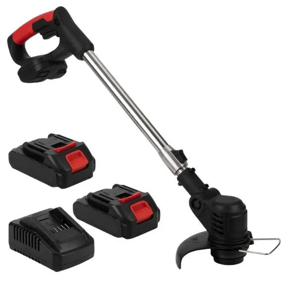 Cordless Grass Trimmer 21V - Battery Weed Eater with 2 Batteries