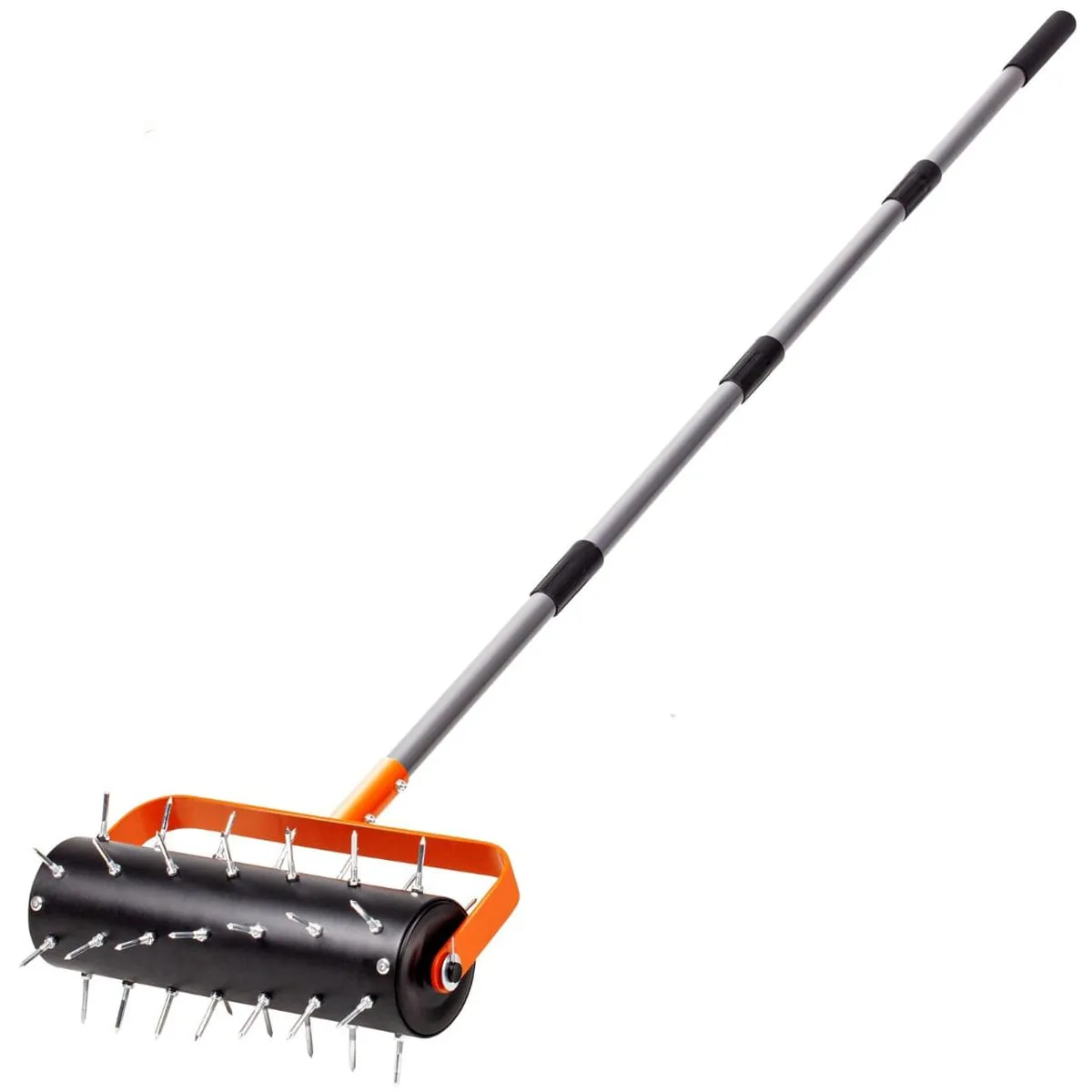 Heavy Duty Stainless Steel Grass Lawn Aerator Roller with Spikes