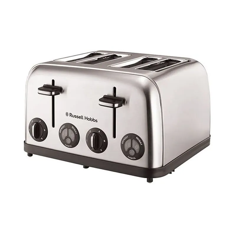 Stylish 4 Slice Stainless Steel Toaster