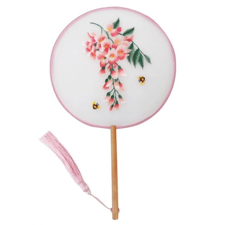 Chinese style single-sided embroidery fan Daily Use
