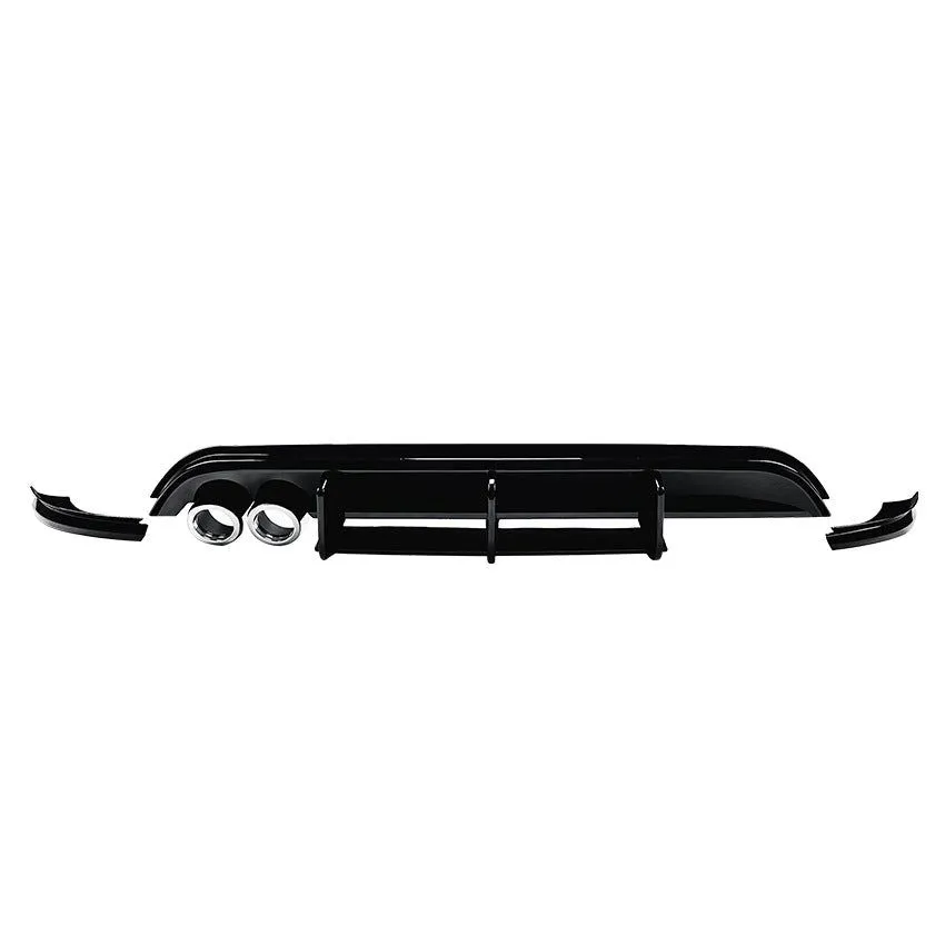 VW Polo 6 to GTI Diffuser With Side Carnards (Gloss Black)