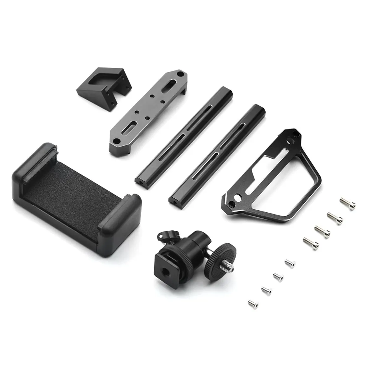 Transmitter Protector Frame & Phone Holder for Flysky Noble Nb4 Black