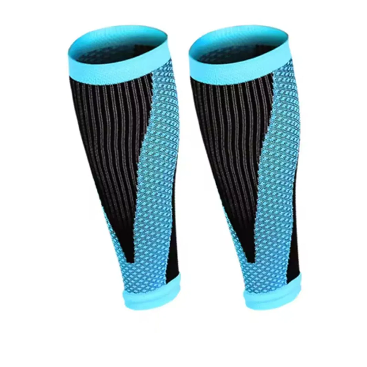 Shin Guards Protective Leg Calf Compression Sleeves - 1 Pair - Blue
