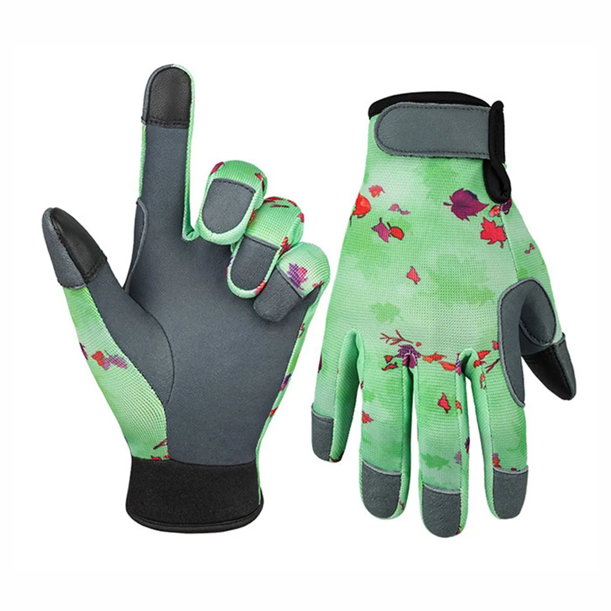 Green M Size Gardening Work Gloves