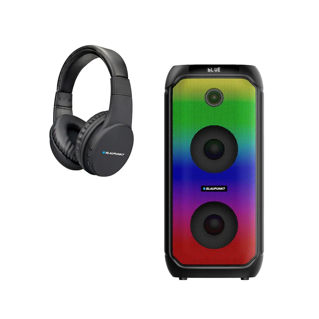 Blaupunkt Thingo 30W Party Speaker + Blaupunkt Bluetooth Headphones Bundle