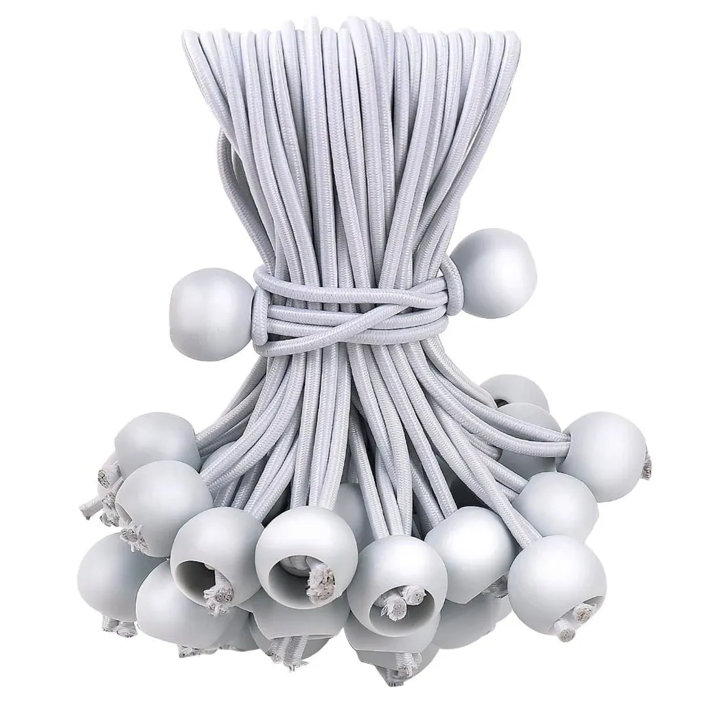 50 Pieces Bungee Cords with Ball for Outdoor Canopy Tents Shelter