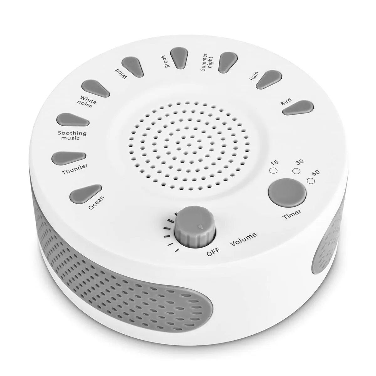 White Noise Machine Portable Sleep Sound Therapy Machine 9 Natural Sounds