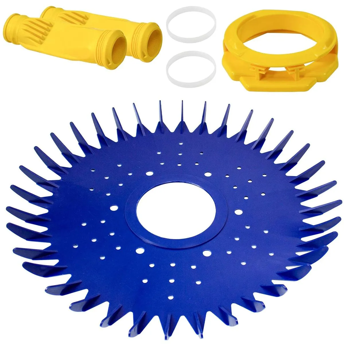 4 Pieces Pool Cleaner Replacements Include Finned Seal Diaphragm Foot Pad
