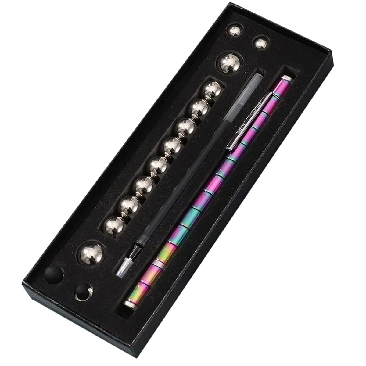 Fidget Magnetic Toy Pen Set Decompression Metal Pen - Multicolor