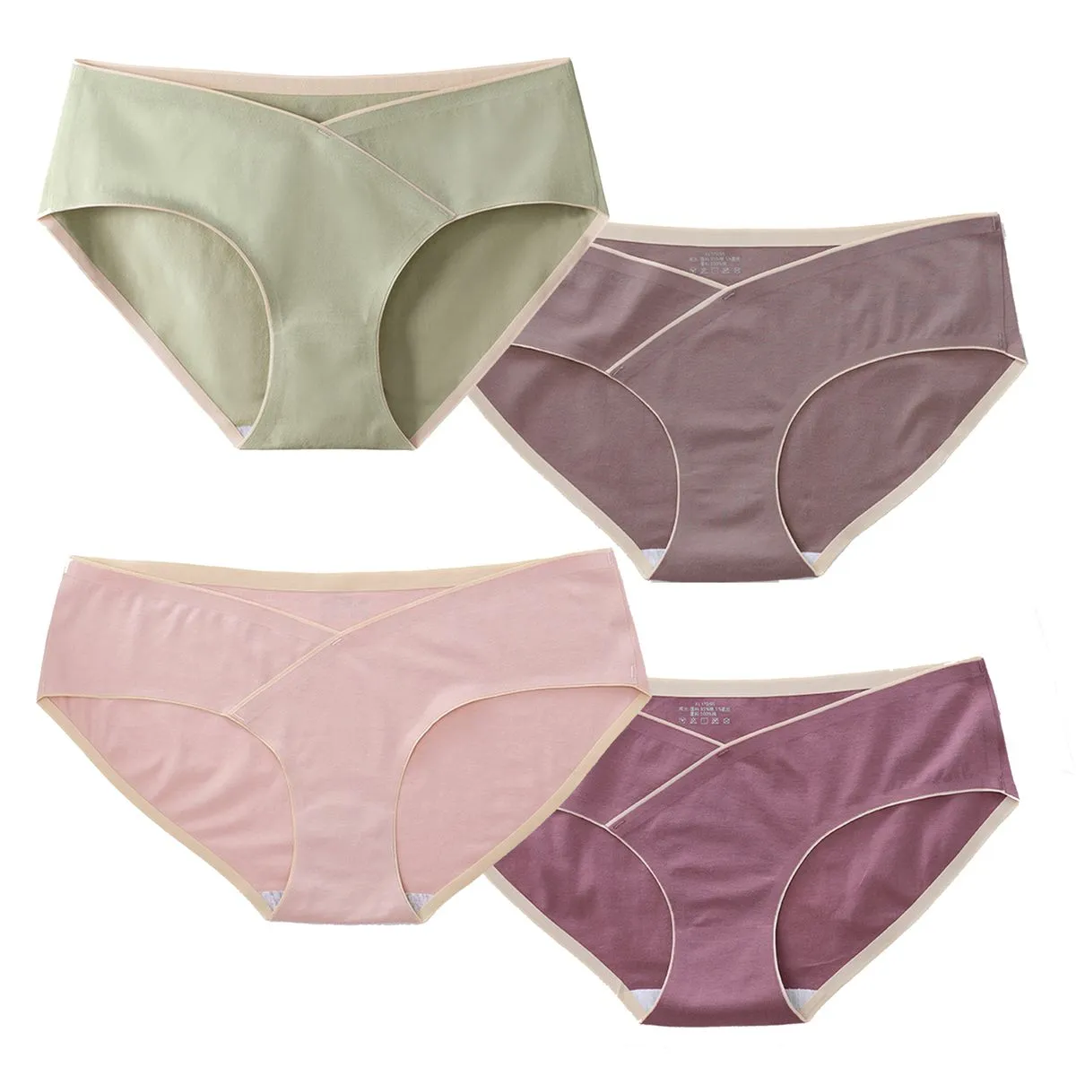 Maternity Underwear Low Waist V-Shaped Cotton Underwear for Pregnant Women