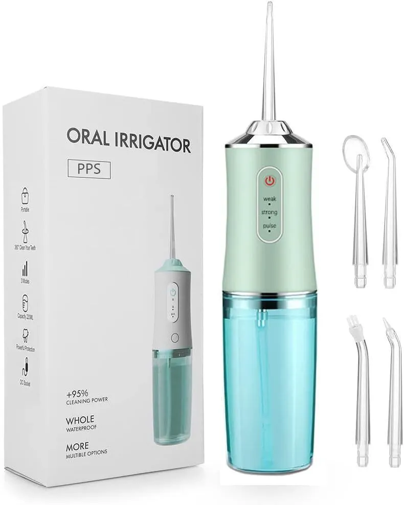 Portable Electric Water Flosser with 200ml Tank & 3 Cleaning Modes