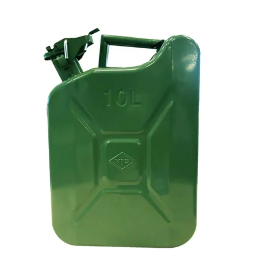 MTS - Metal Jerry Can - 10 Litres - Green