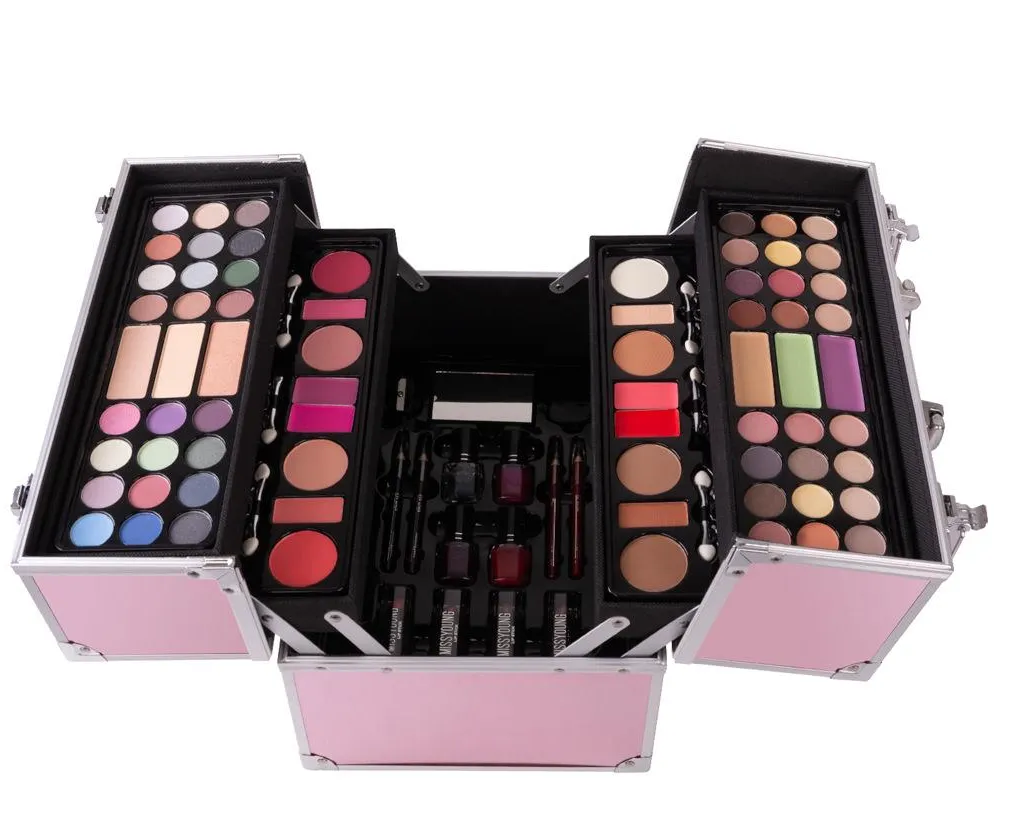 Portable 2 Layer Make Up Kit - Pink