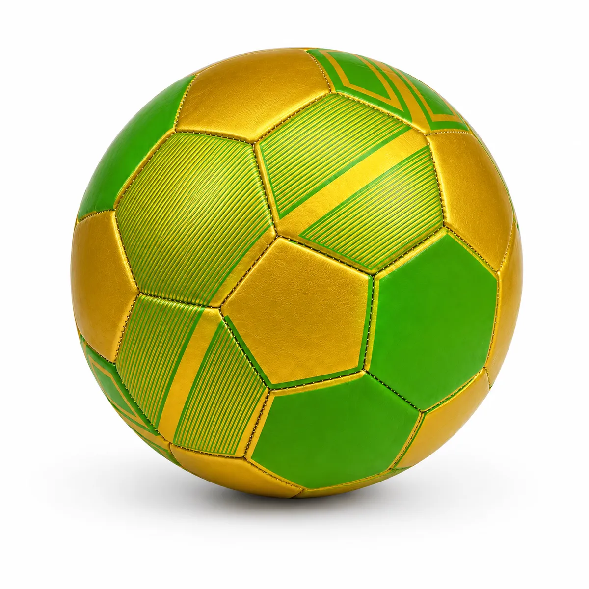 Soccer Ball Green & Gold