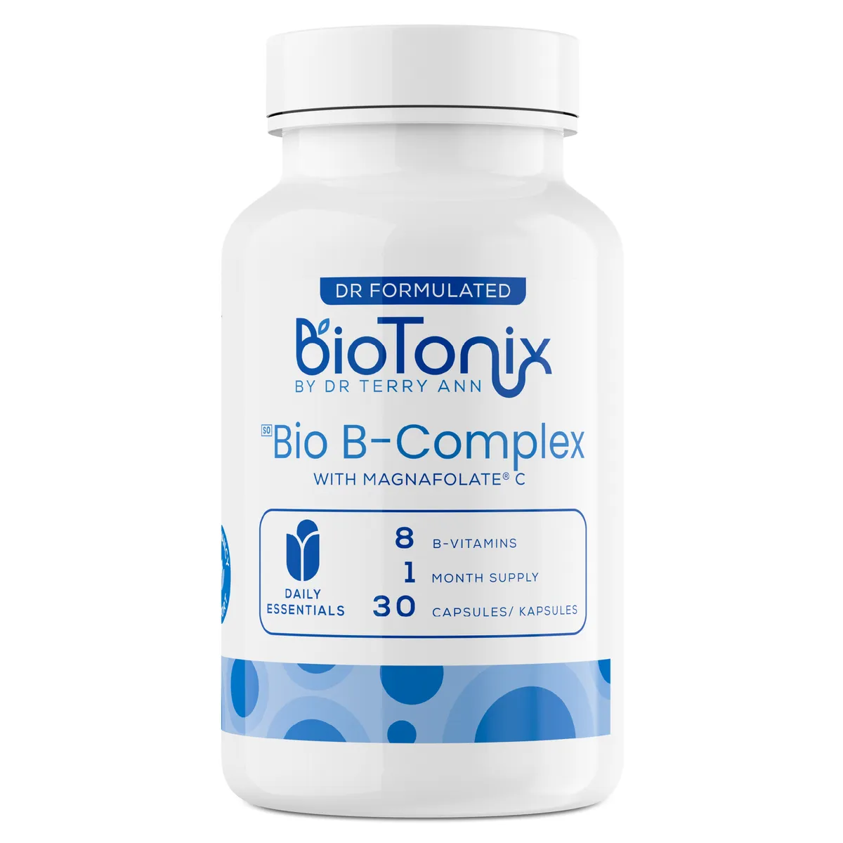 Bio B-Complex | Methylated B Vitamins + Magnafolate C | 30 Capsules