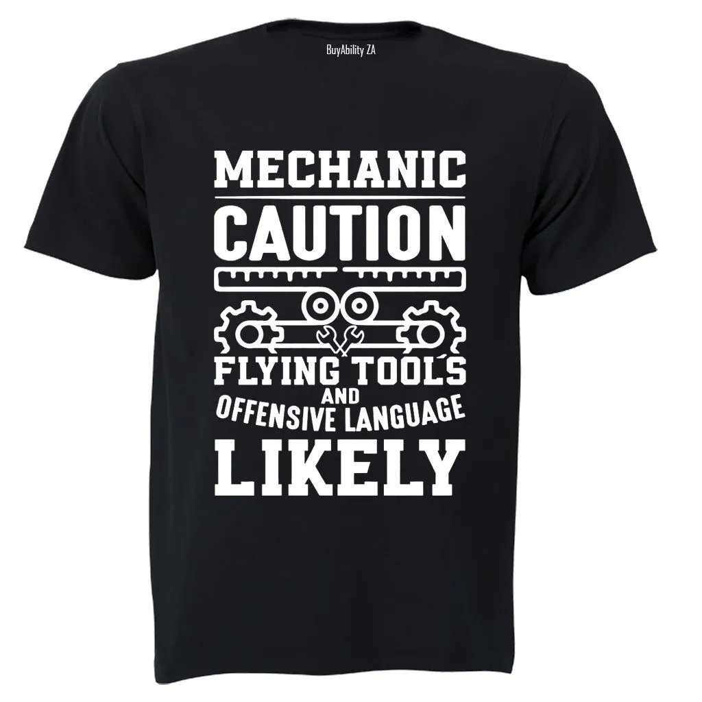 Mechanic Caution - Adults - T-Shirt