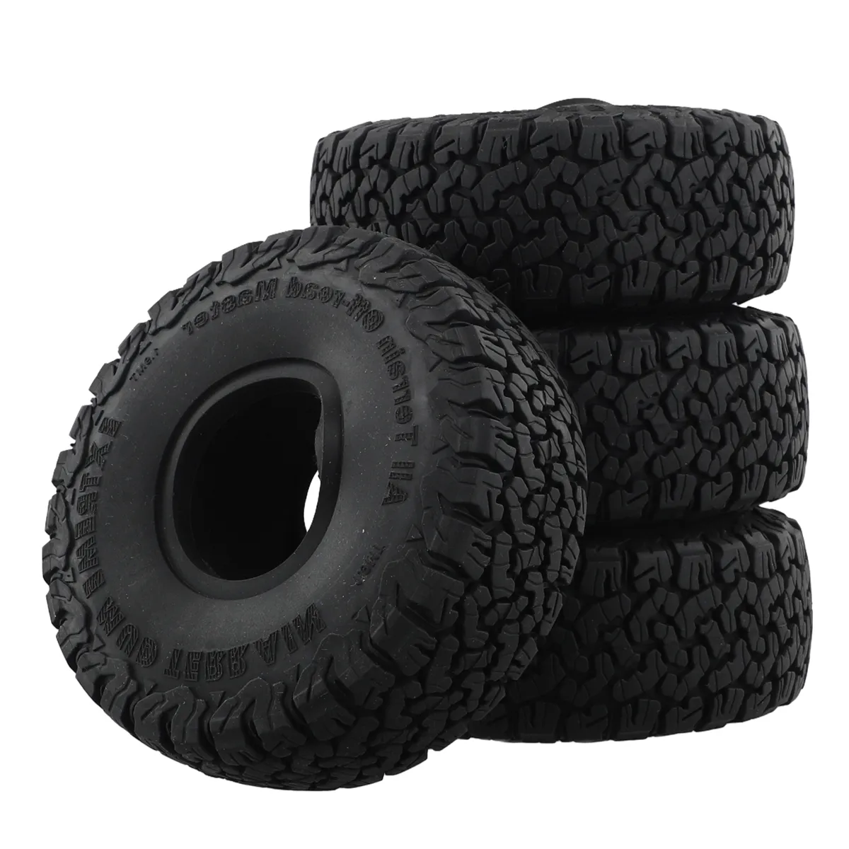 115x44Mm Soft Rubber Tyre for 1/10 Rc Crawler Car Trx-4 Axial Scx10