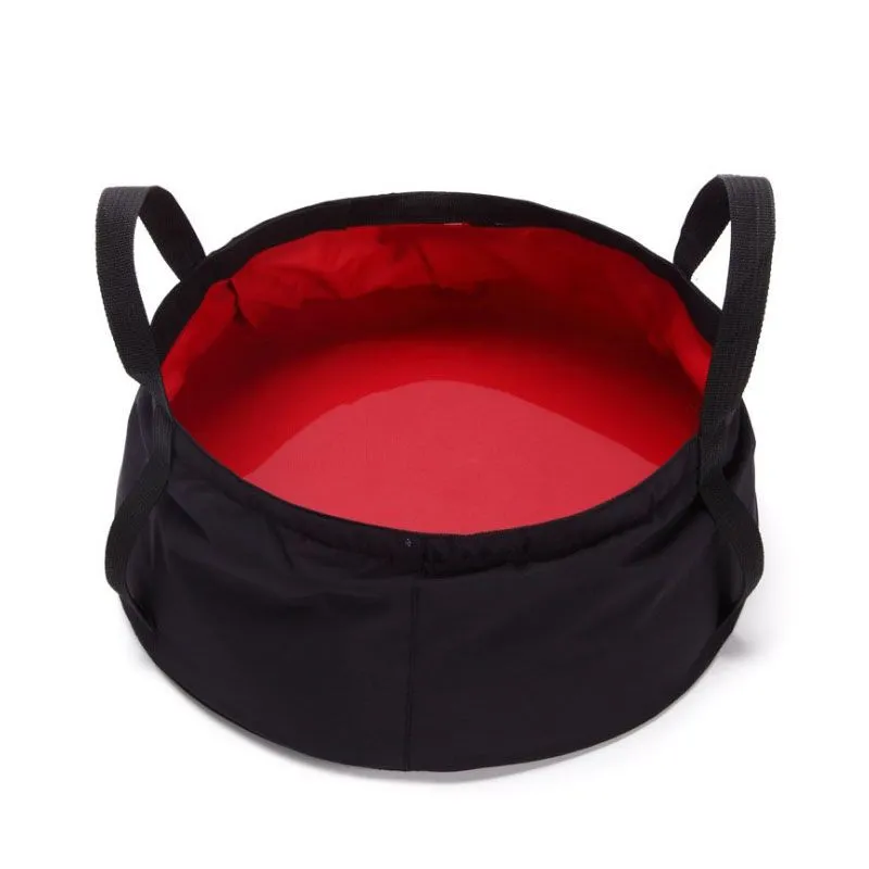 Outdoor Camping Portable Multifunctional Foldable Washbasin - Red