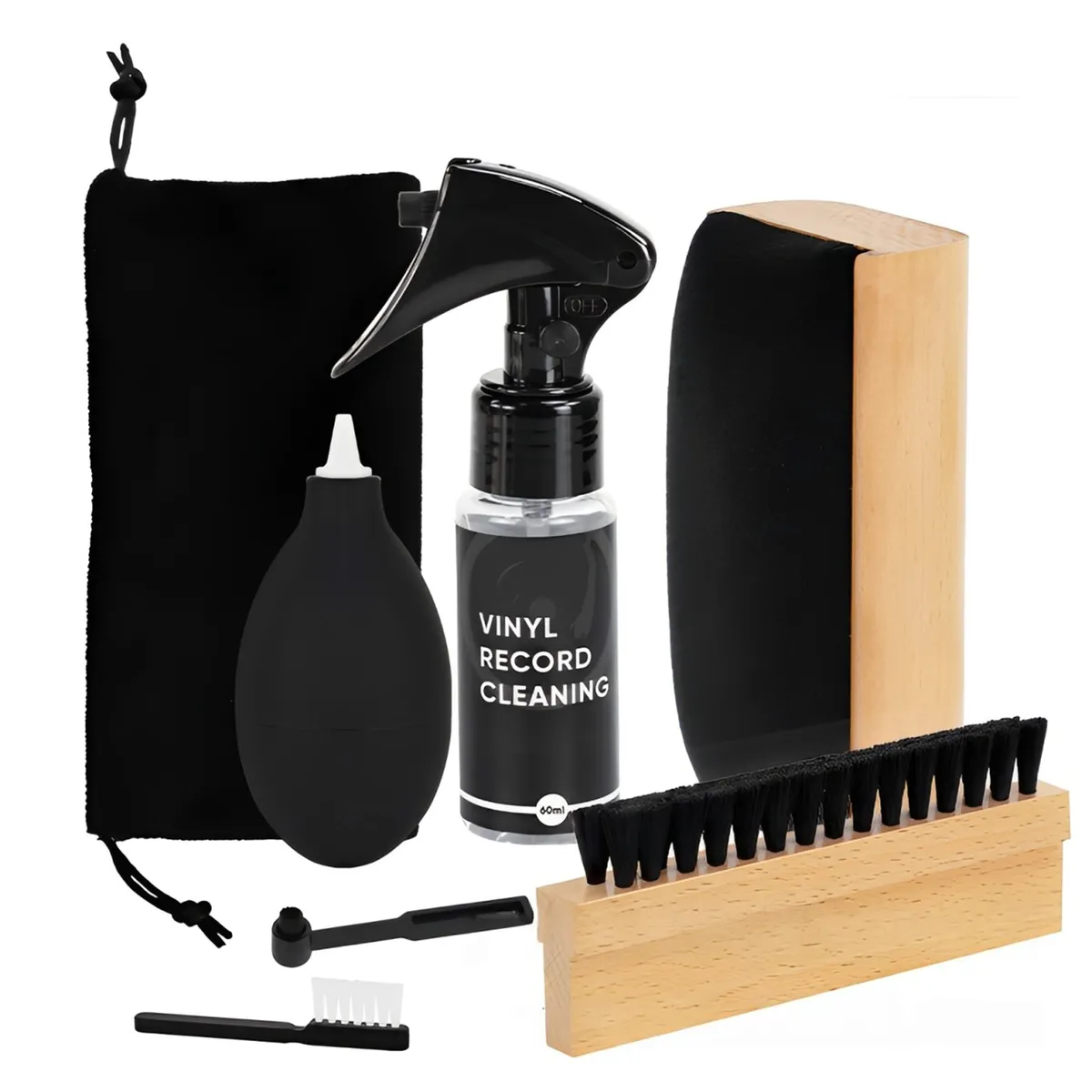 7 Pieces Record Cleaning Kit Turntable Cleaner - Clean & Protect Your LPs