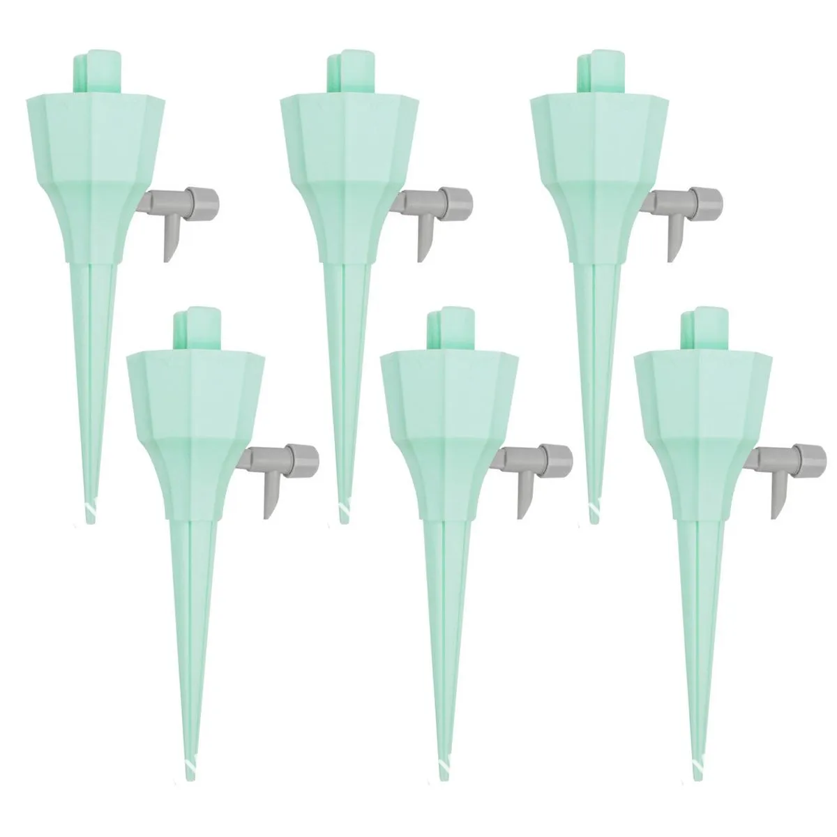 6Pieces Green Watering Spikes