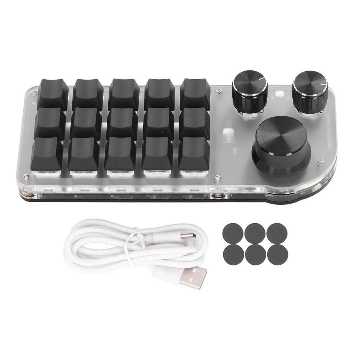 15 Key Programmable Pad 3 Knobs, Bluetooth, Gaming