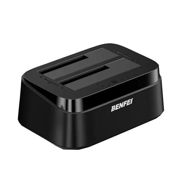 BENFEI 000423K Dual USB 2.5/3.5" SATA III Dual-Bay Ext HDD Docking Station
