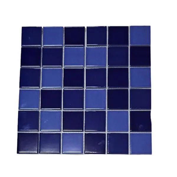 Porcelain Mosaic Tiles - Box - Mix Blue - Walls, Floors, Swimming Pools