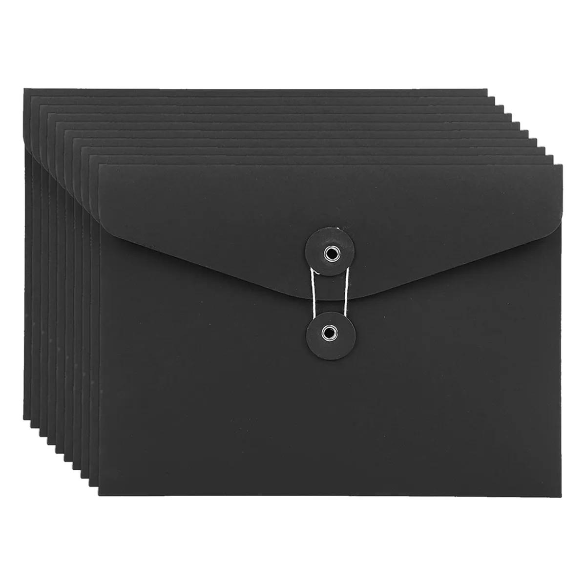 10Pcs Kraft String Envelope File Folders A5 Letter Size Document Organizer