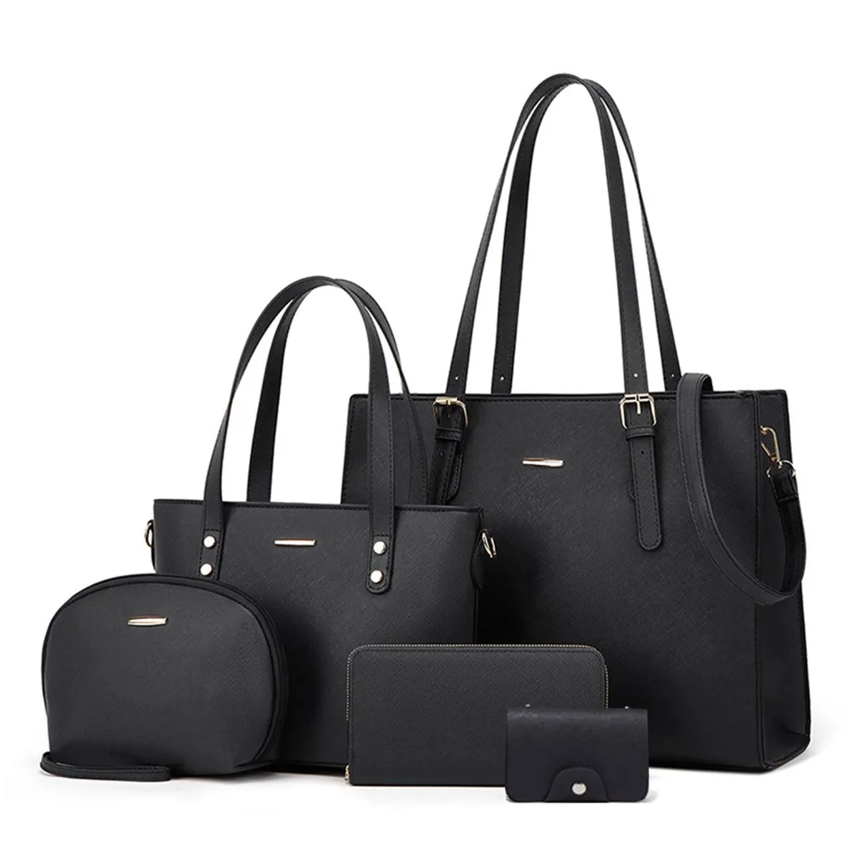 Women Fashion Handbags Tote Bag Set Gift for Ladies & Girls - 5 Piece