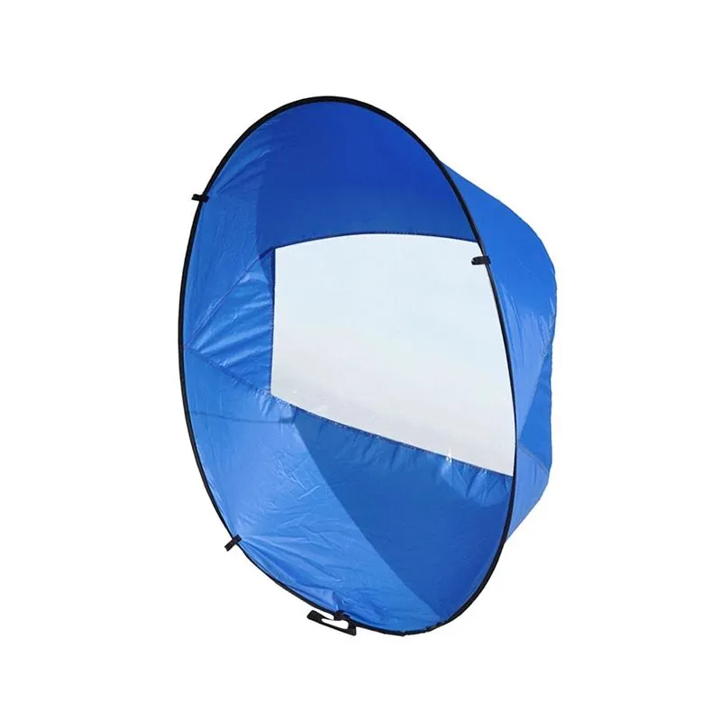 42 Inch Foldable Kayak Wind Sail Downwind Kayak Boat Sail - Blue
