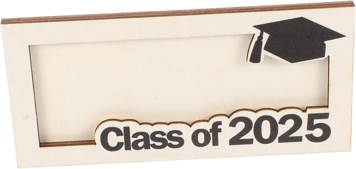Graduation Season Wooden Money Holder for Cash Credit Cards Business Cards