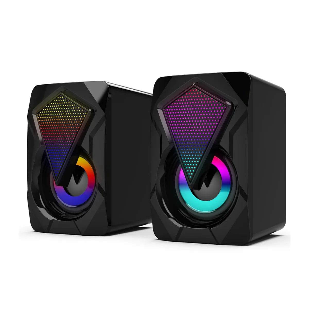 Computer Speaker With RGB Audio SoundBox Portable USB Desktop Speaker