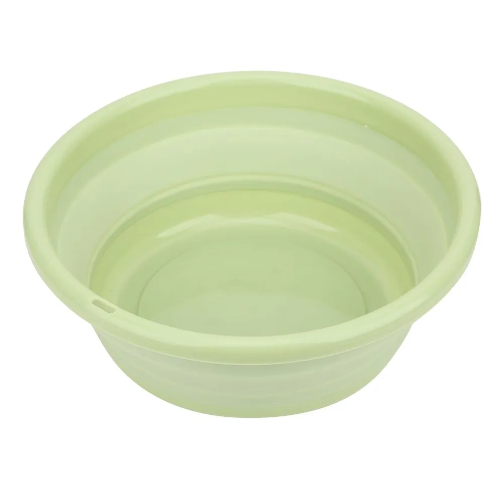Green Foldable Plastic Fishing Bait Basin