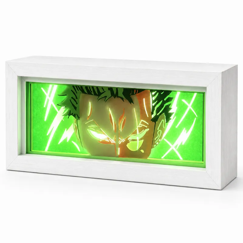 One Piece Roronoa Zoro Anime LED Night Light Gift for Gamer Room Decor - 7 Colours - Touch Control