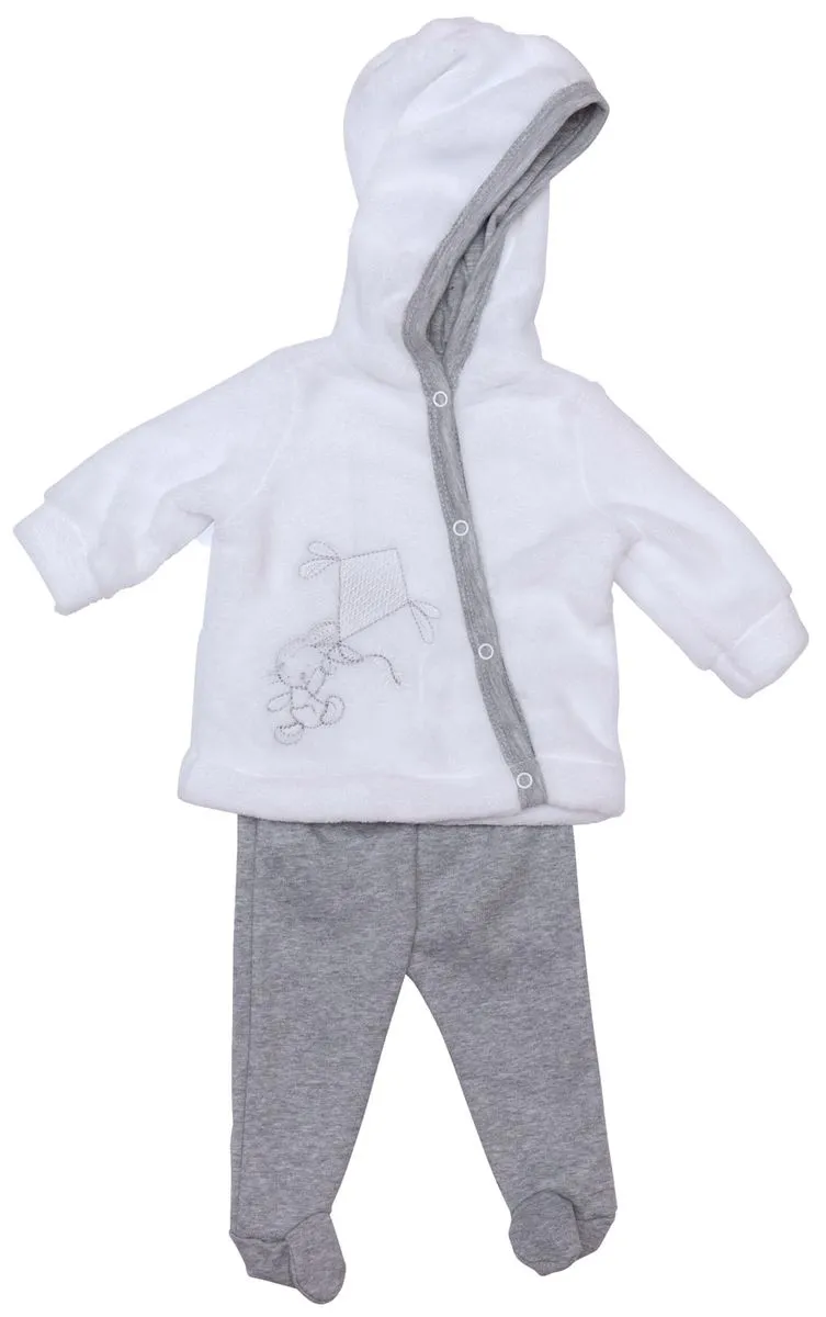Gender Neutral Baby Velour Fleece Jacket and Leggings