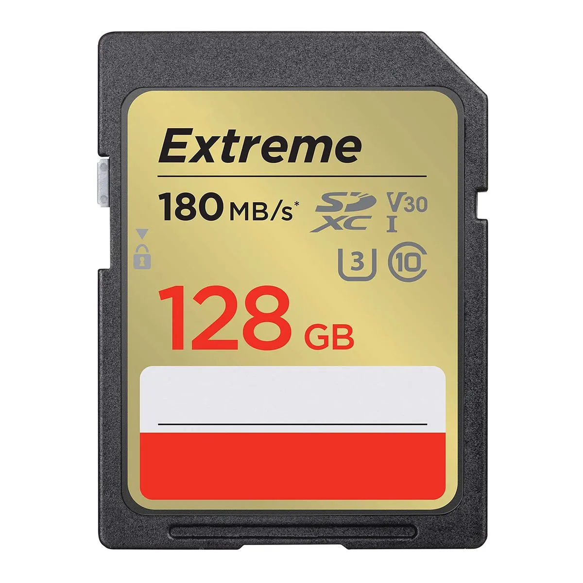 128GB Extreme SD Card UHS-I V30 U3 180MB/s for Cameras