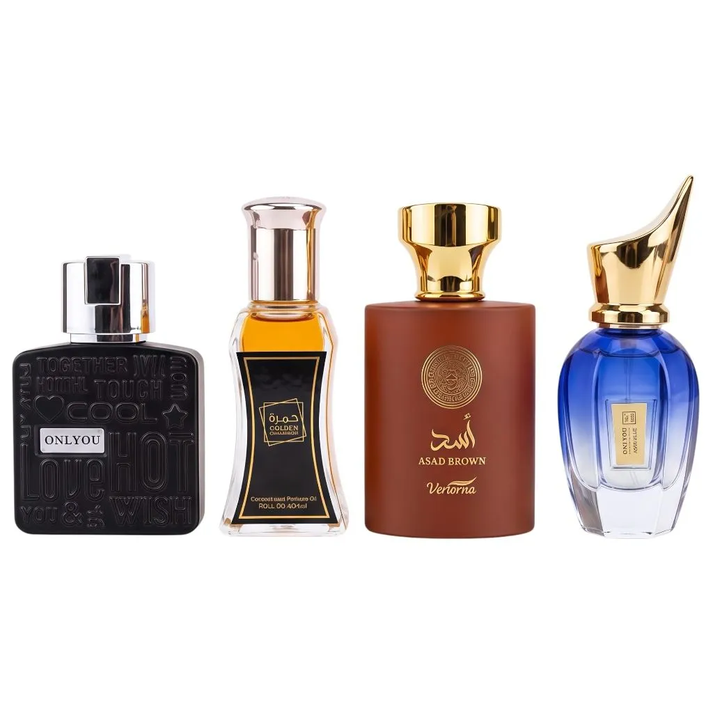 4 Pack Premium Men's Eau De Parfum Concentrated Oil Gift Set 30ml for Him