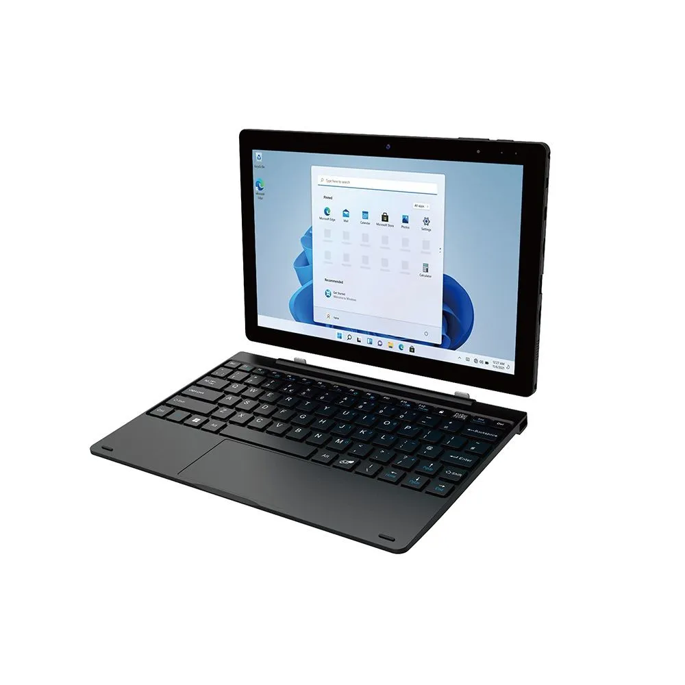 Mecer Xpress Exec N4020 4GB, 128GB SSD 4G/LTE 10.1" 2-in-1 Tablet - Black