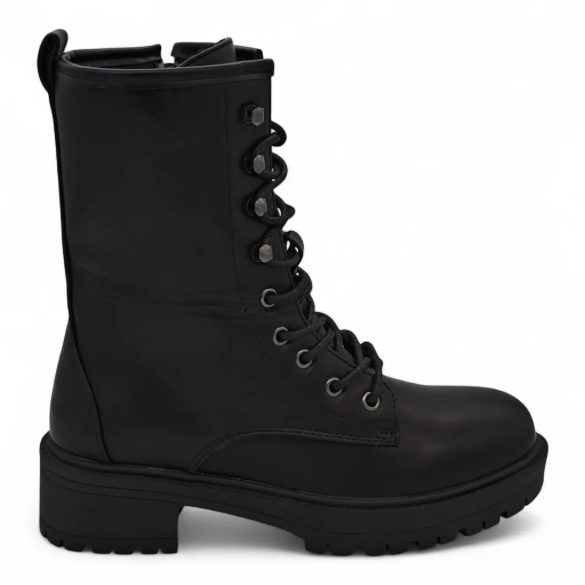 TTP Women's Platform Ankle Boots with Lace and Side Zipper HTA09