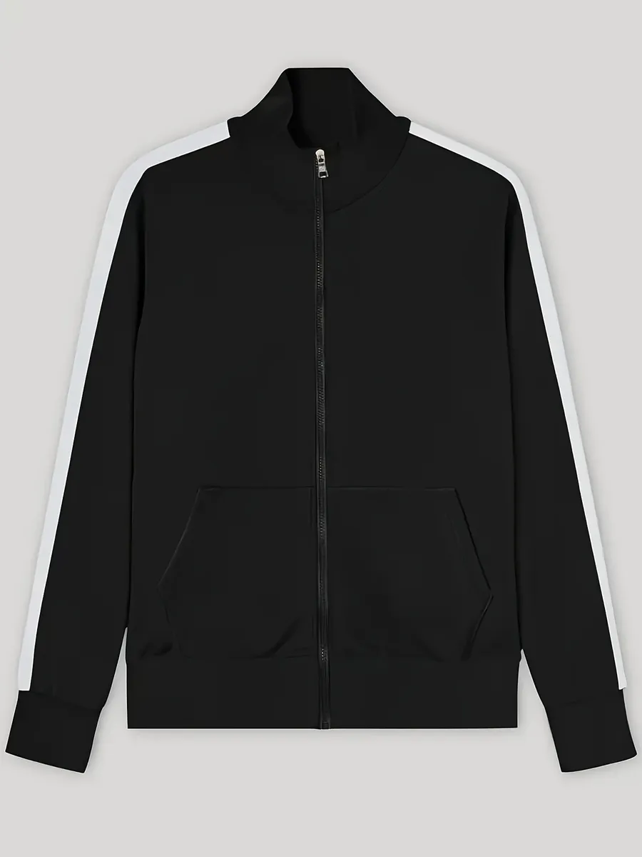 Tread Treasure-Thin Casual Sports Suit with Stand-up Collar