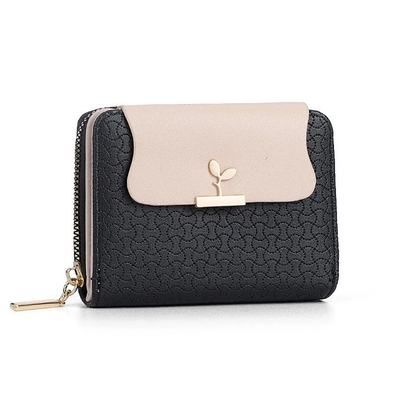Women's Wallet, Short Wallet For Women, Trendy Style - Instagram-Inspired - Black