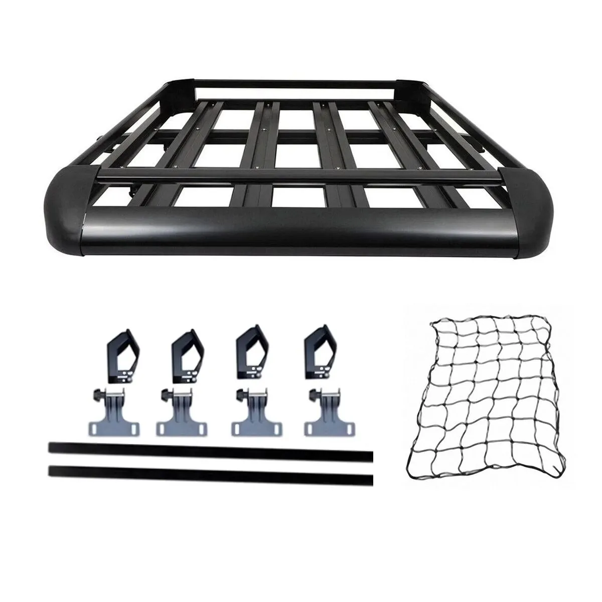 Universal Double-Layer Aluminum Roof Rack, Luggage Basket for SUV/Truck - 140*100CM
