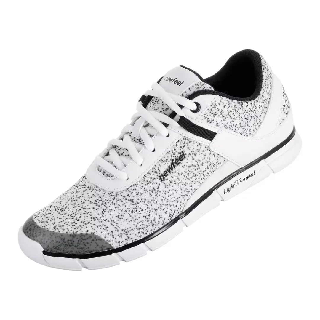 Newfeel Women's Fitness Walking Shoes - Soft 540 - Mottled White