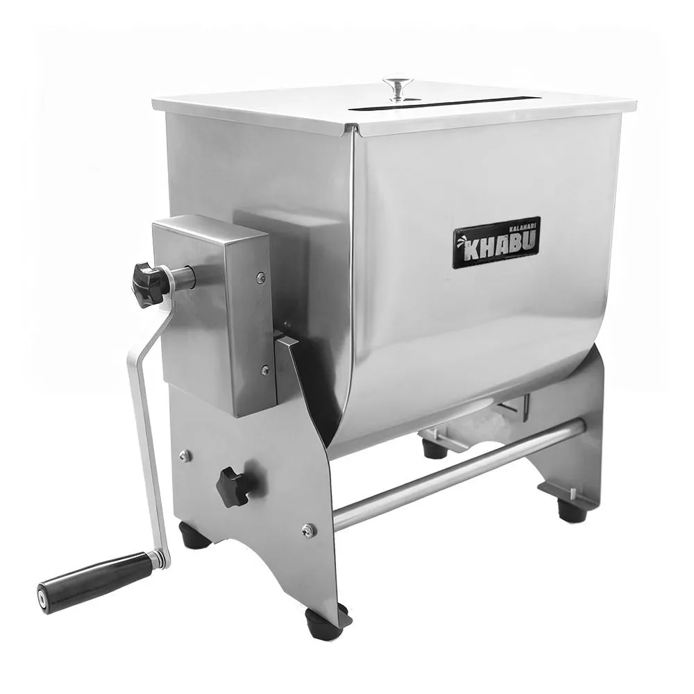 KK Meat Mixer 26L - Stainless Steel Manual Biltong & Sausage Meat Mixer