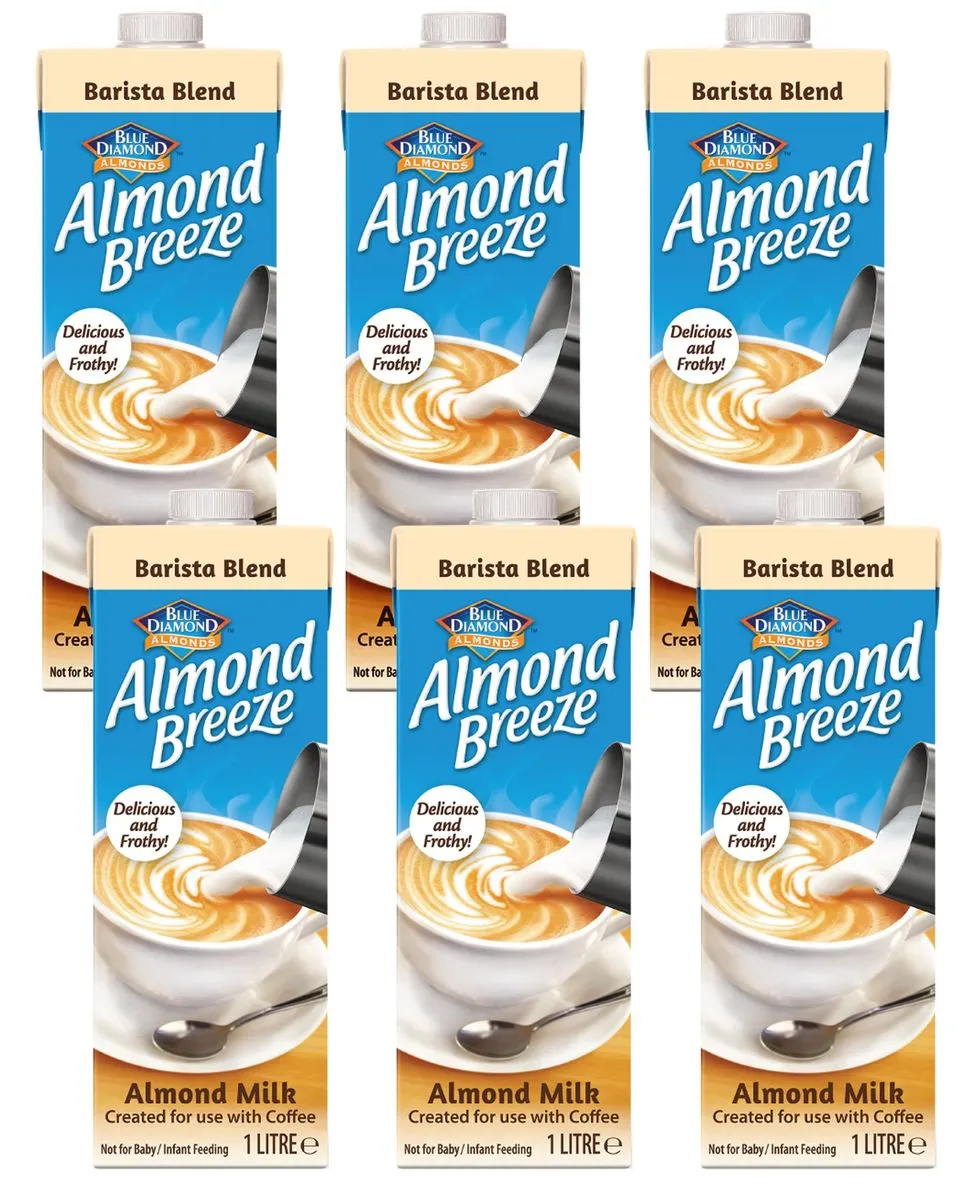 Almond Breeze 1litre Almond Milk Barista Blend - 6 Pack