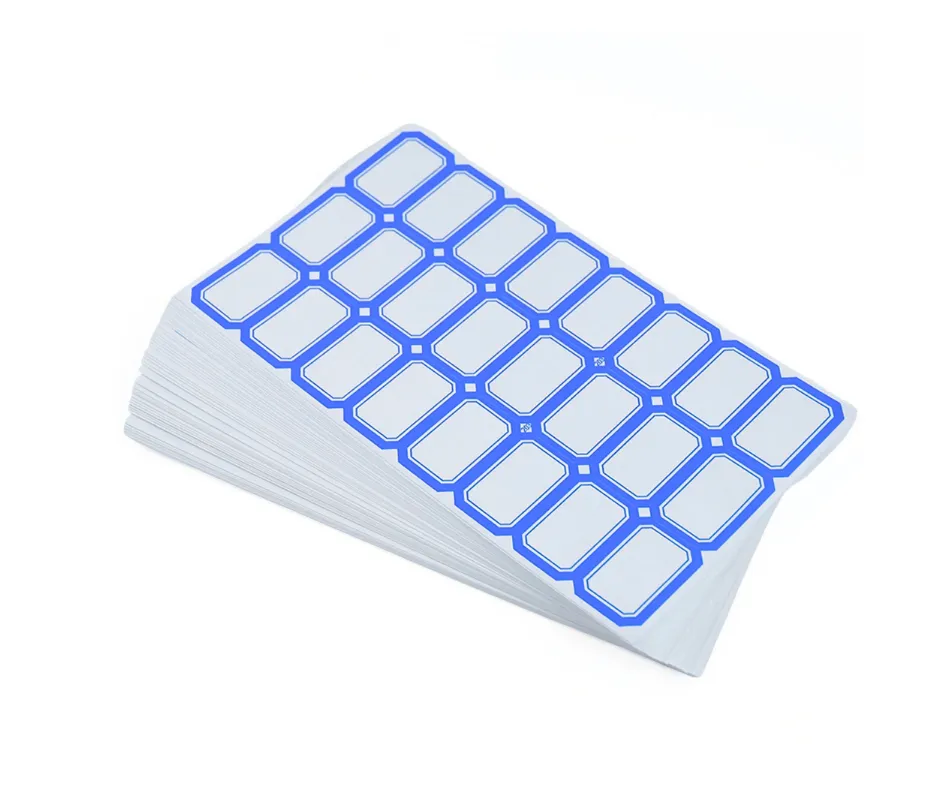 50 Sheets 24 Classification Sticker Labels Self- Adhesive Writable School - Blue, White