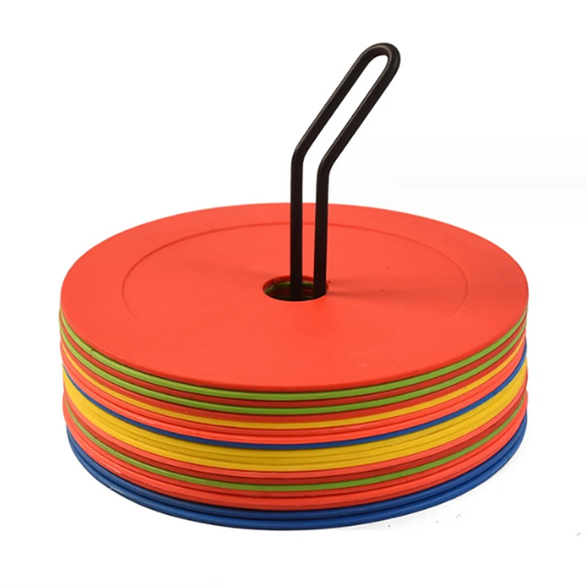 10Pcs Soccer Flat Cones Marker Disc Speed Agility Training Markers